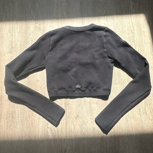Alo Ribbed Long sleeve crop top